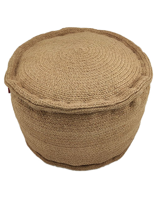 Natural Color Jute Pouf PF-056