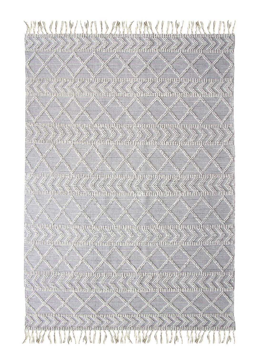 Handmade Modern Fringes Woven Rug for stylish home decor