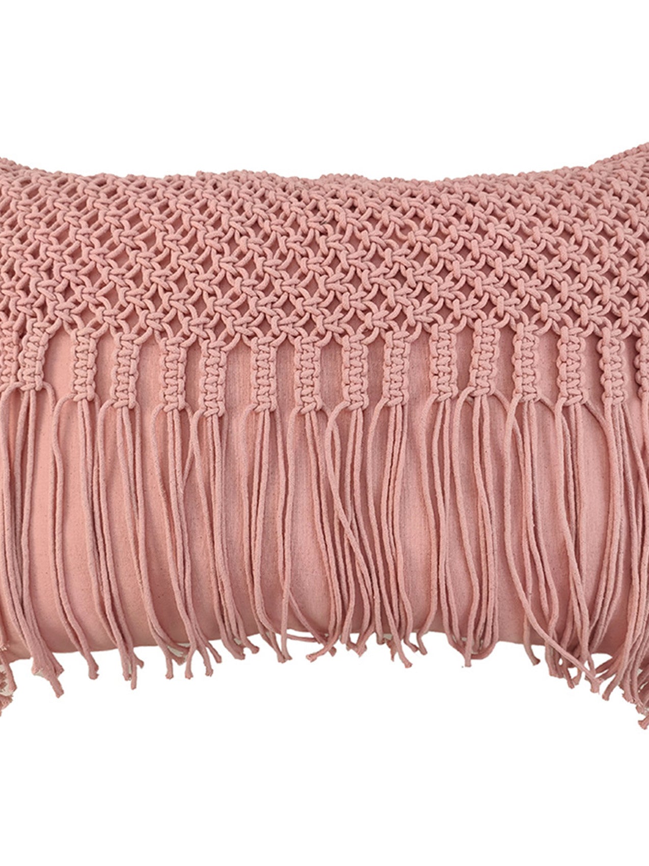 Macrame Cotton Cushion With Filler