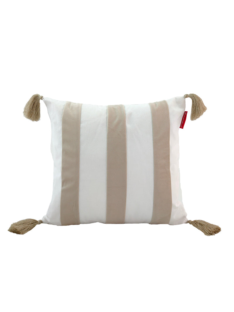 White & Light Beige Color Cushion CS-136