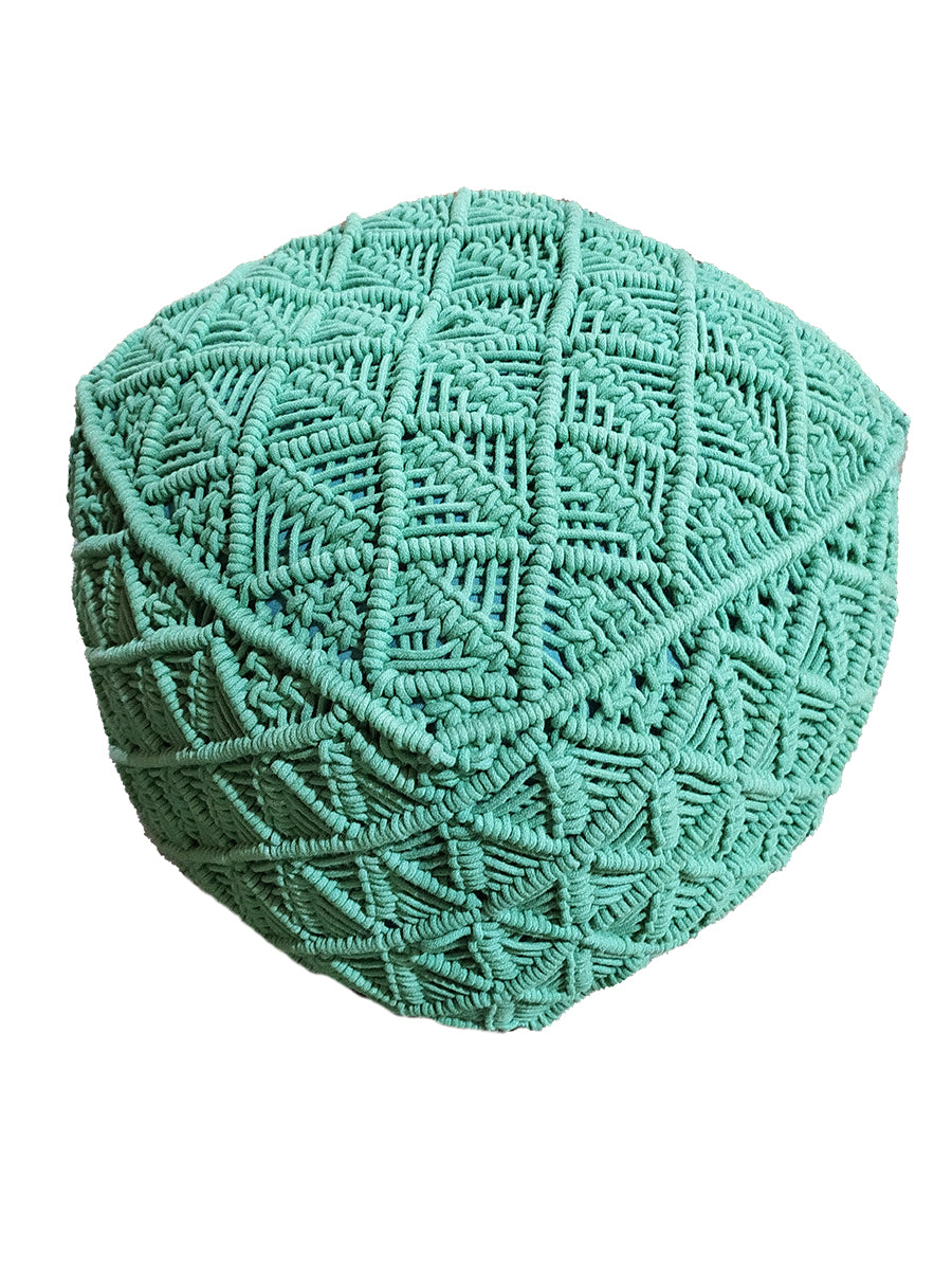 Macrame Cotton Pouf