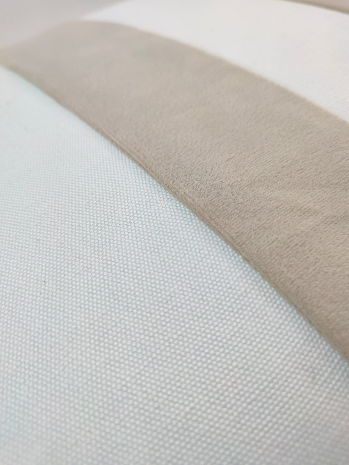 White & Light Beige Color Cushion CS-136