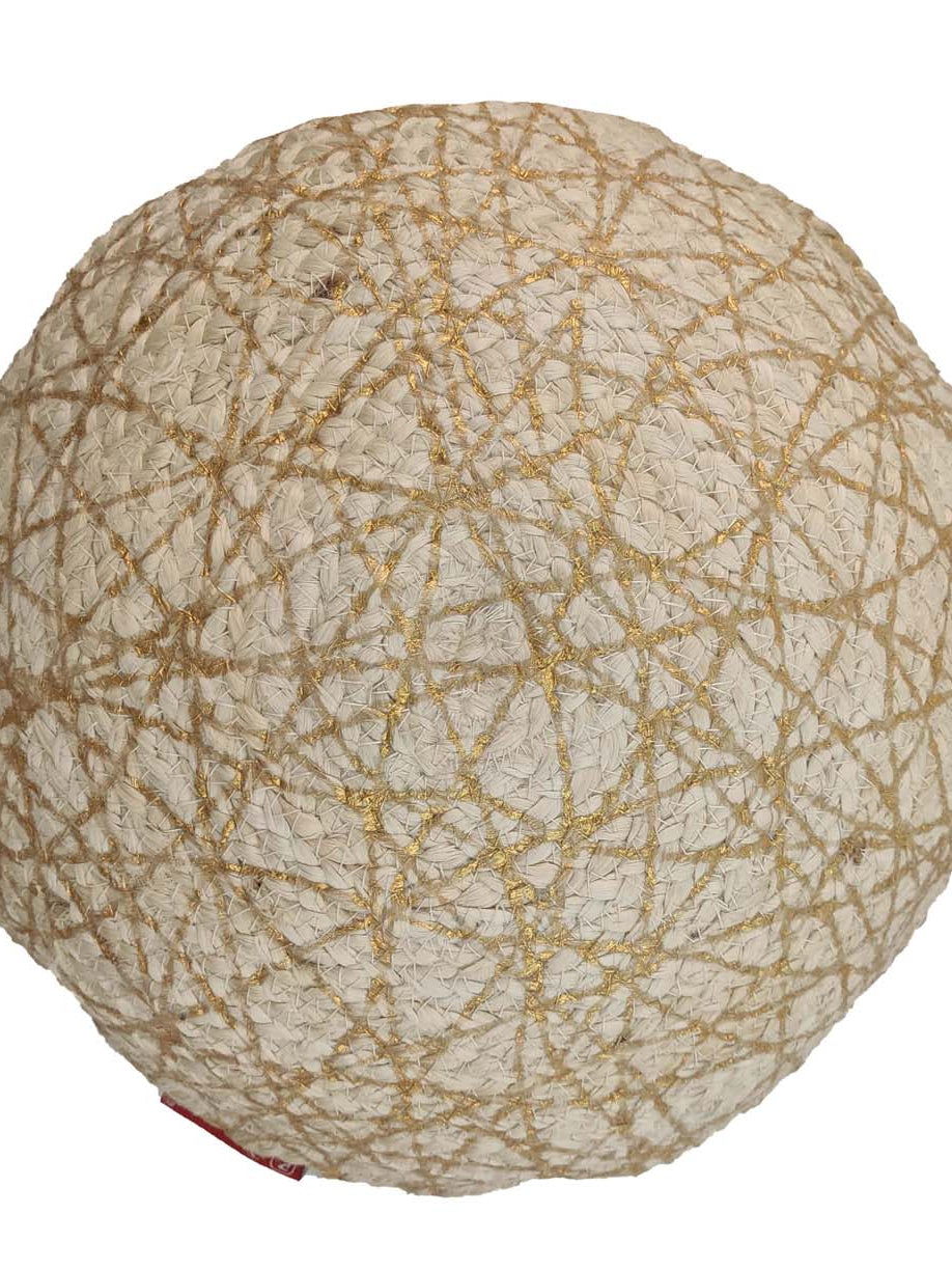 Durable Construction: Our round-shaped cushion is crafted from high-quality jute and polyester materials, ensuring durability and longevity for everyday use.