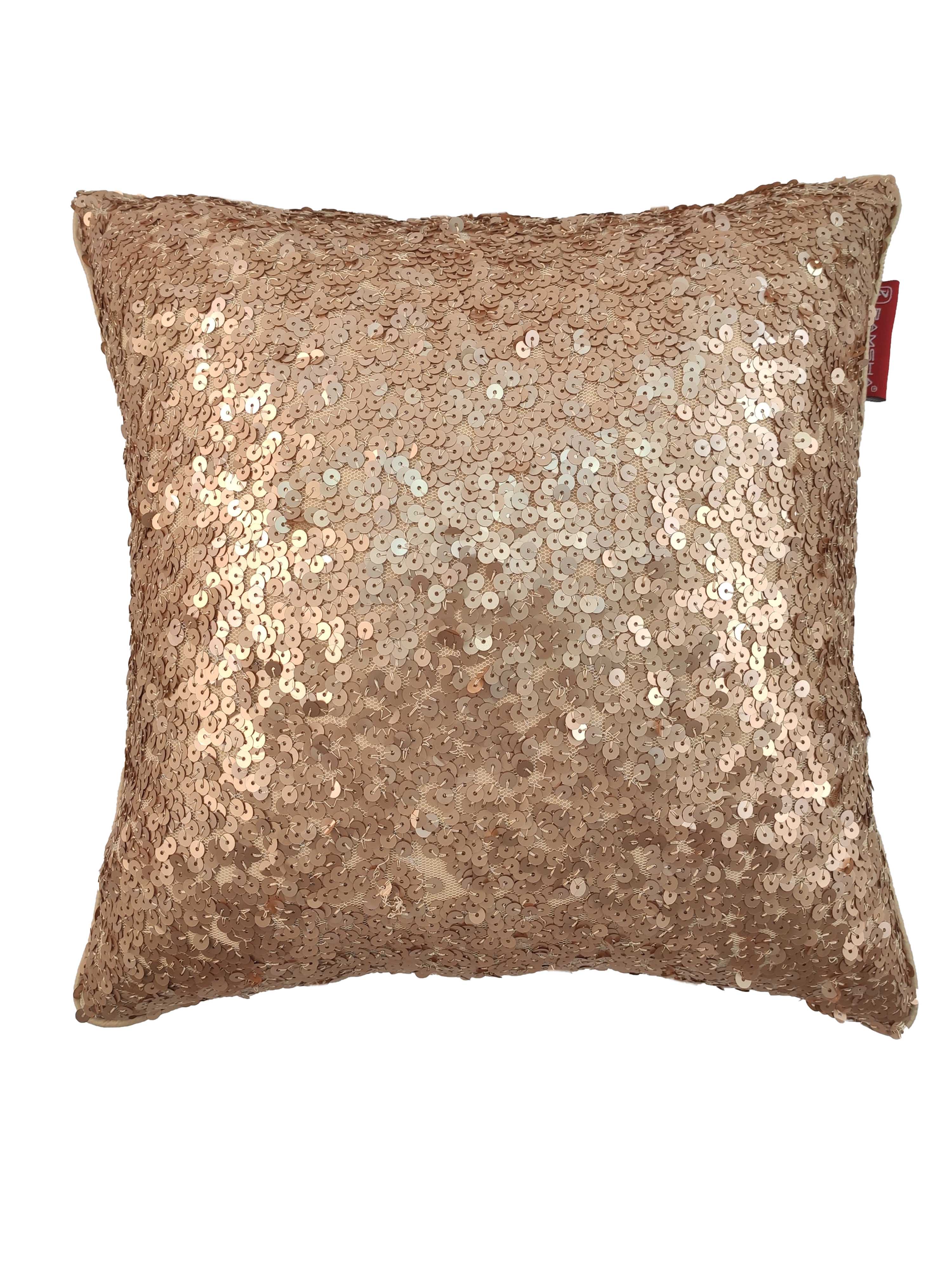 Polyester Sequine Cushion Cover