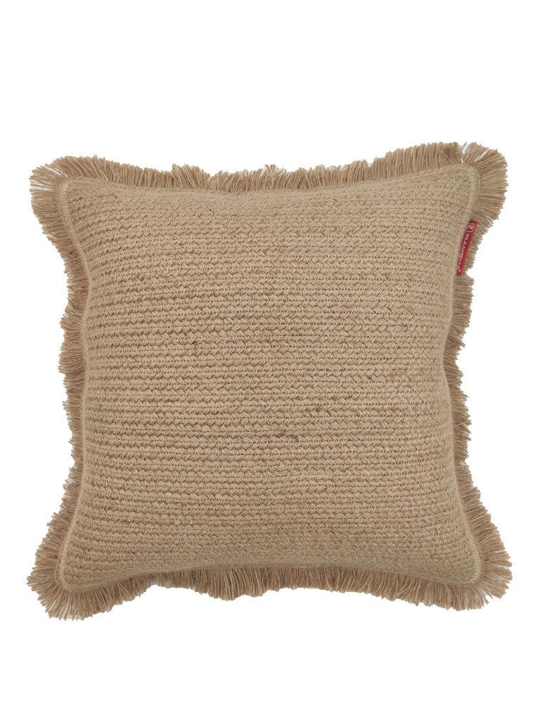 Natural Color Jute & Cotton Cushion With Filler CS-030