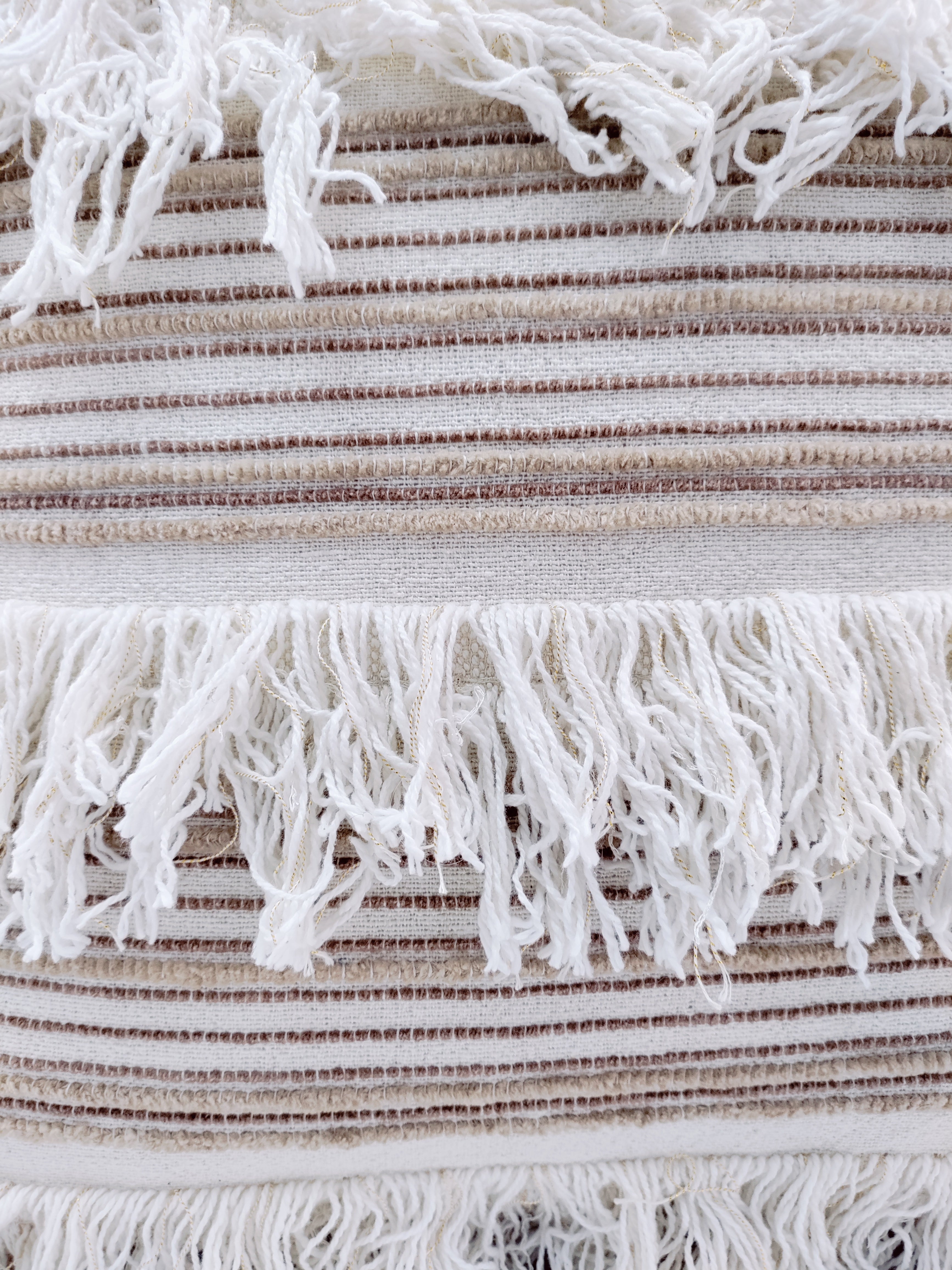 Woven Cotton Cushion With Tassel cs-152