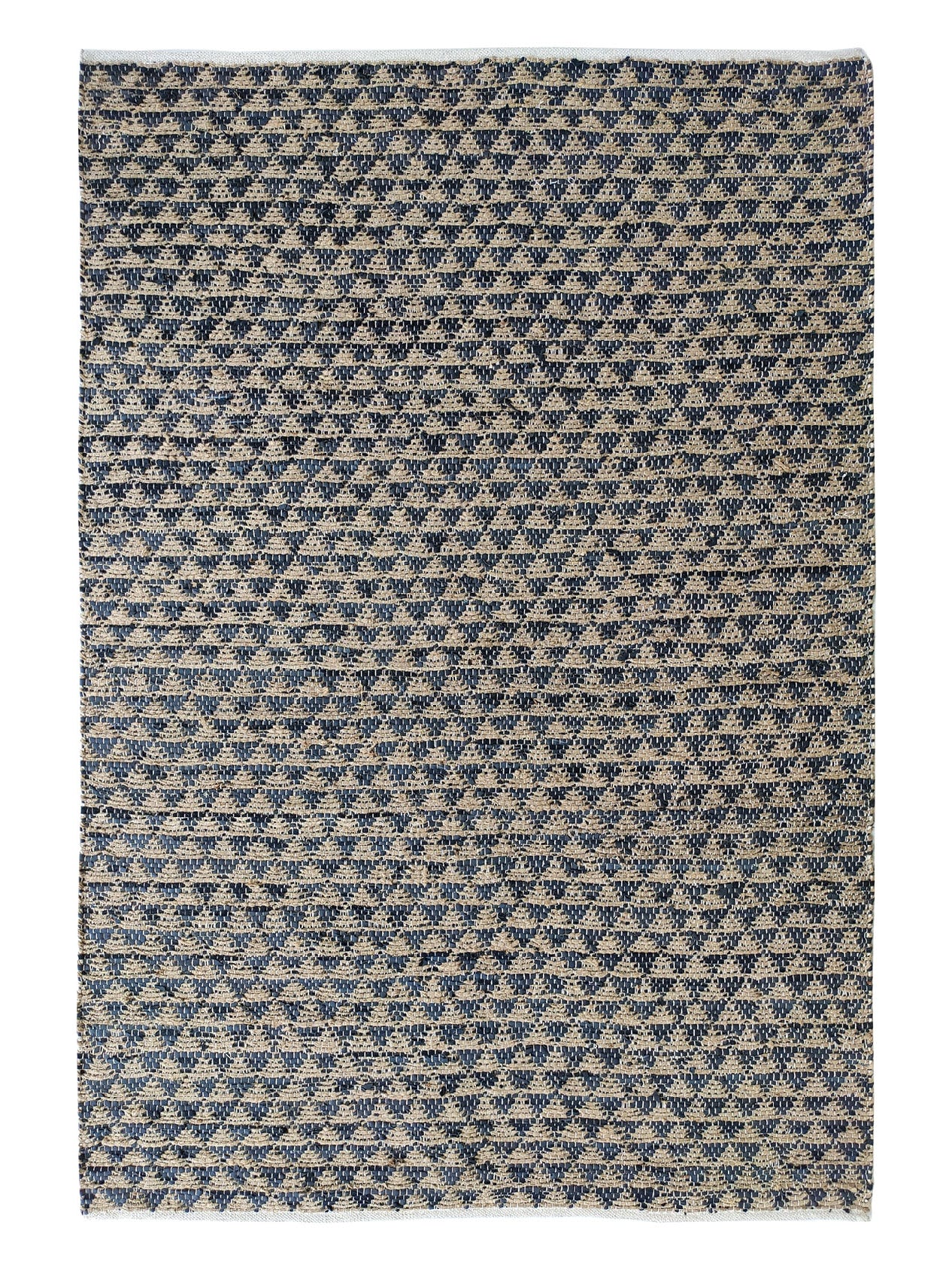 Handmade Woven Rug crafted with durable jute and leather for lasting luxury