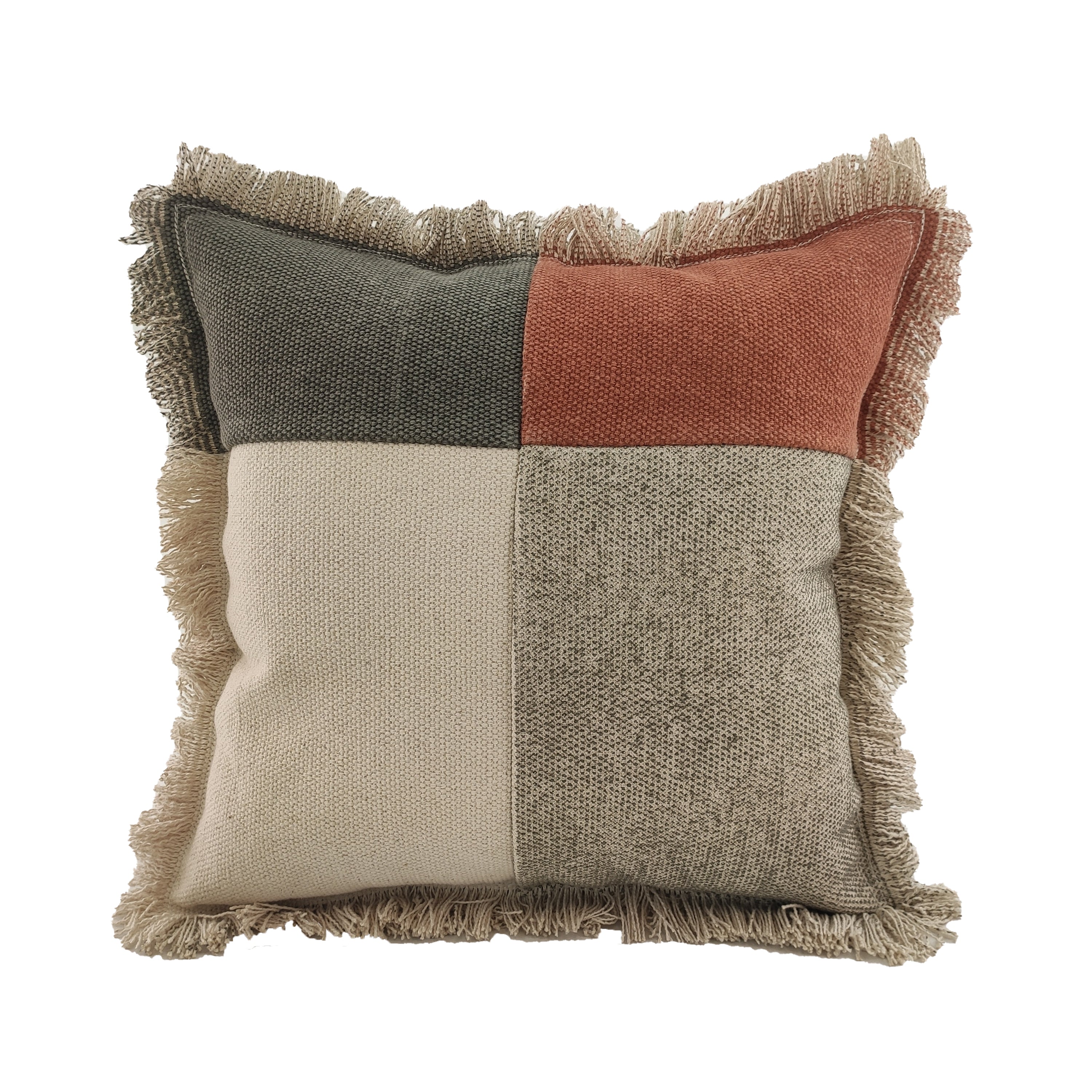 Add flair to your sofa or bed with our Multi Color Cushion With Tassel, perfect for achieving a boho chic look