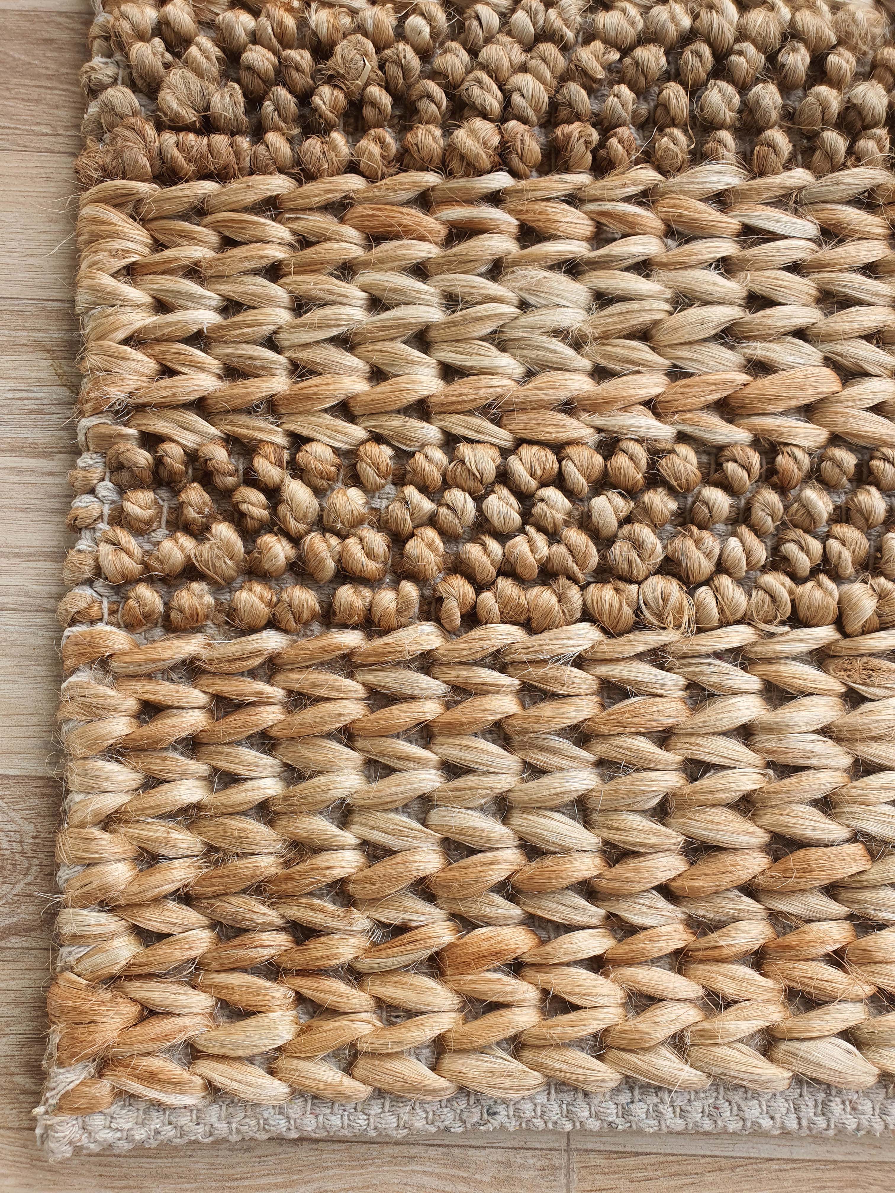 Handcrafted Natural Fiber Rug - Elevate Your Space with Artisanal Craftsmanship