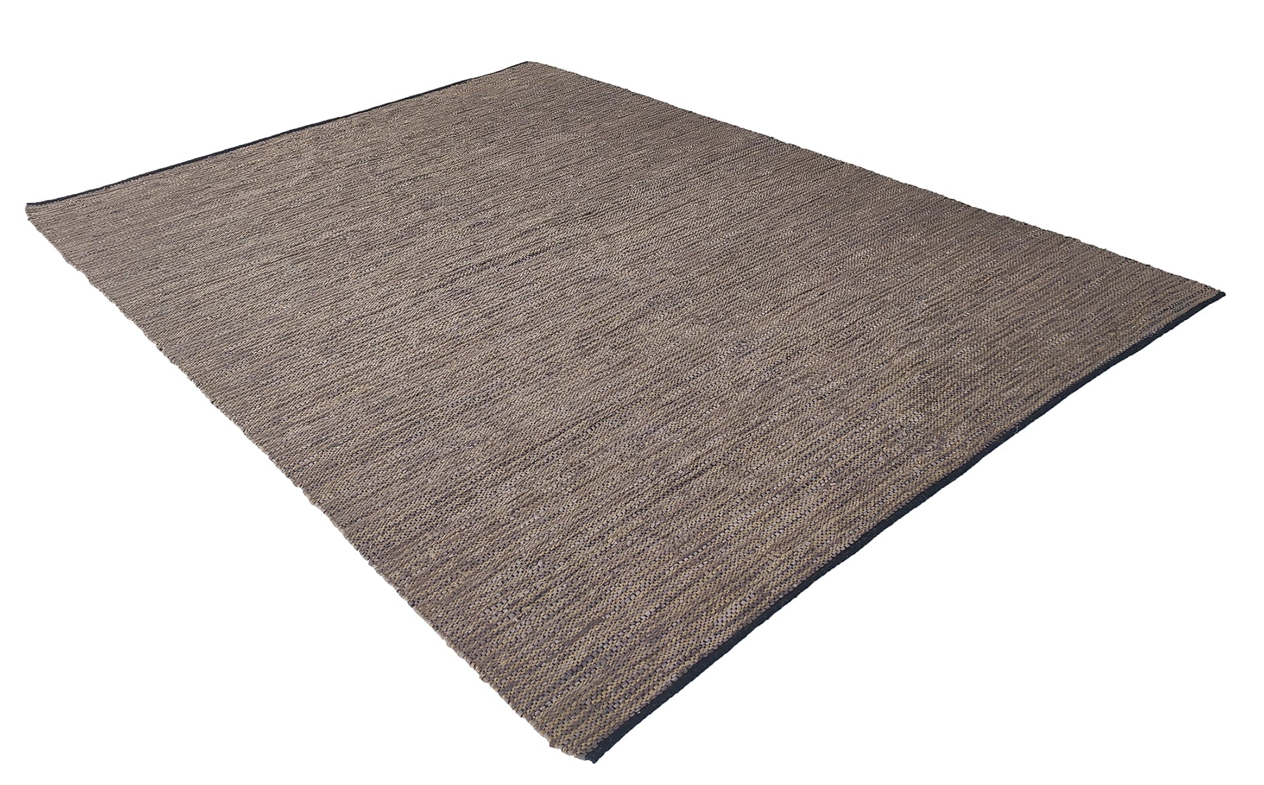 Leather and Jute Blend Woven Rug - Add Texture and Durability to Any Space