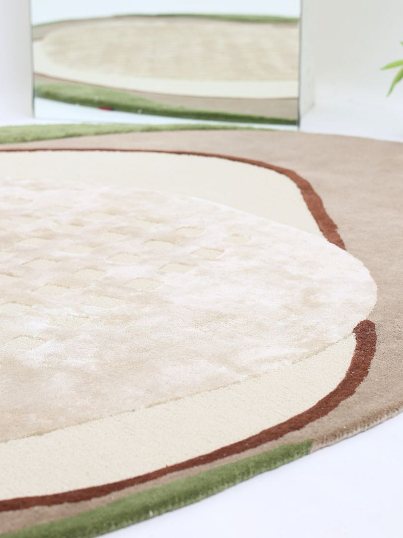 Shape And Round Rug Multi Color Area Rug HTWV-82 & HTWV-97