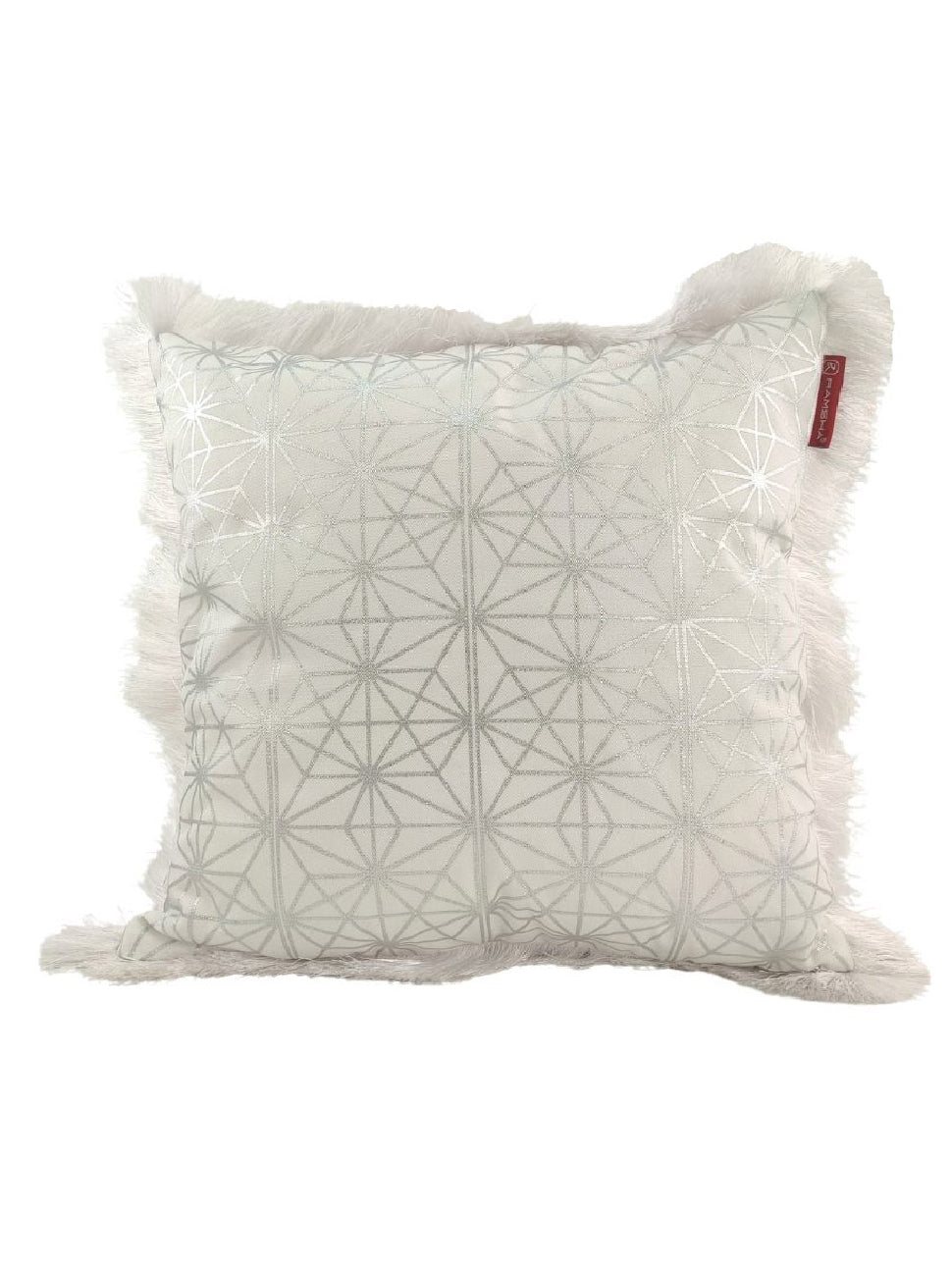 White & Silver Color Cushion CS-125