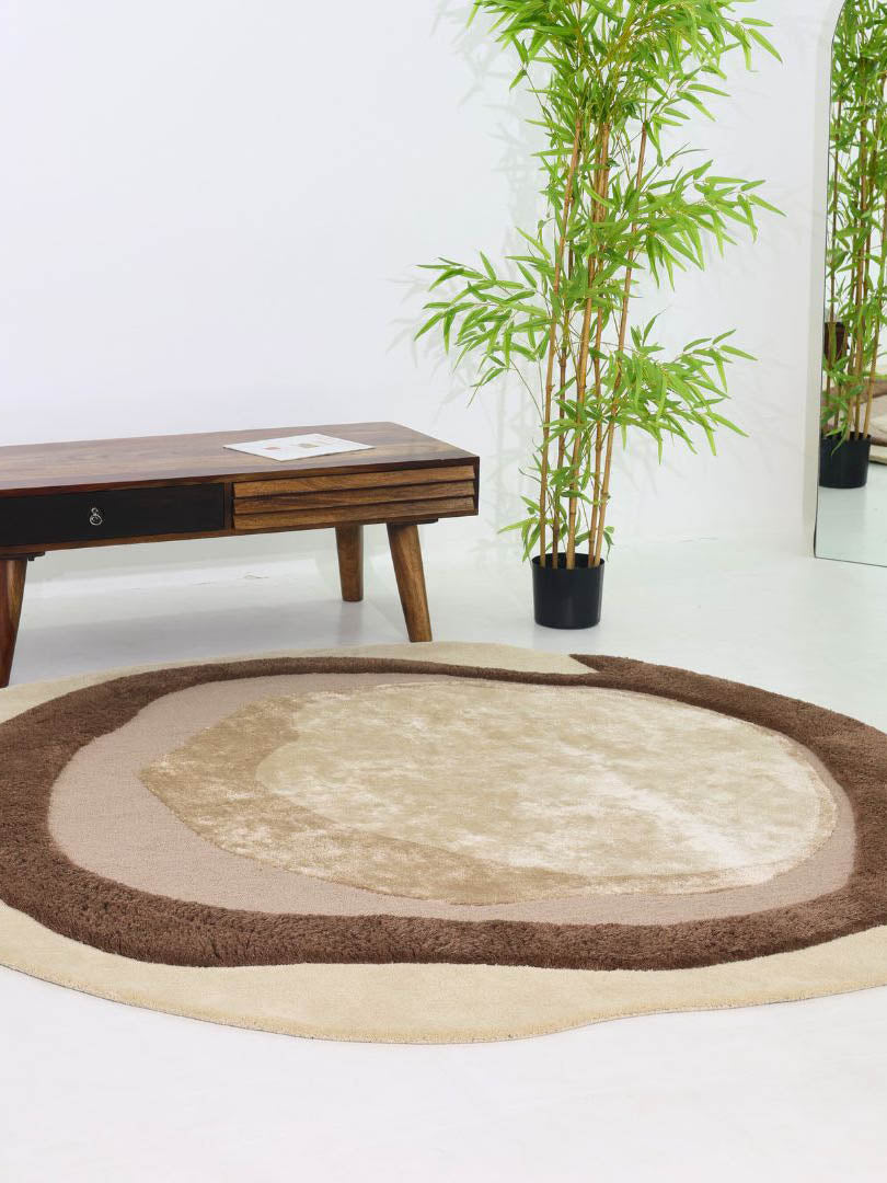 Round Multi Color Area Rug HTWV-95