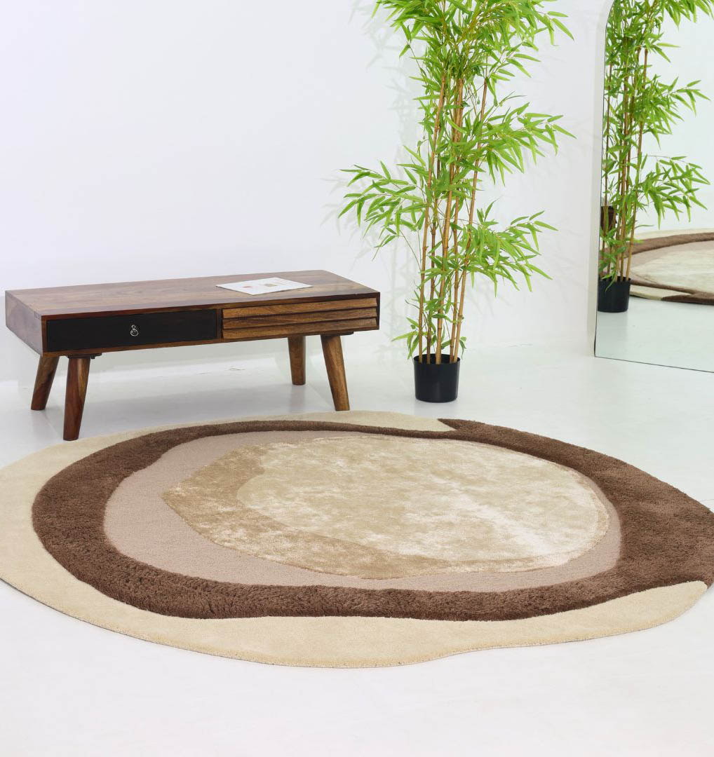 Vibrant Round Shape Handmade Rug - HTWV 95 (200 cm)