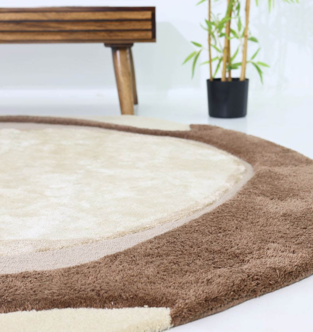 Round Multi Color Area Rug HTWV-95