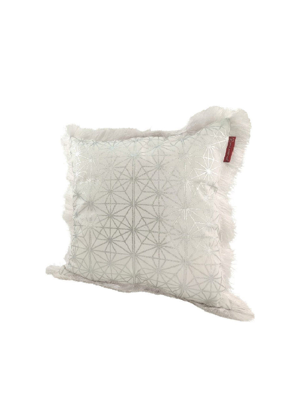 White & Silver Color Cushion CS-125