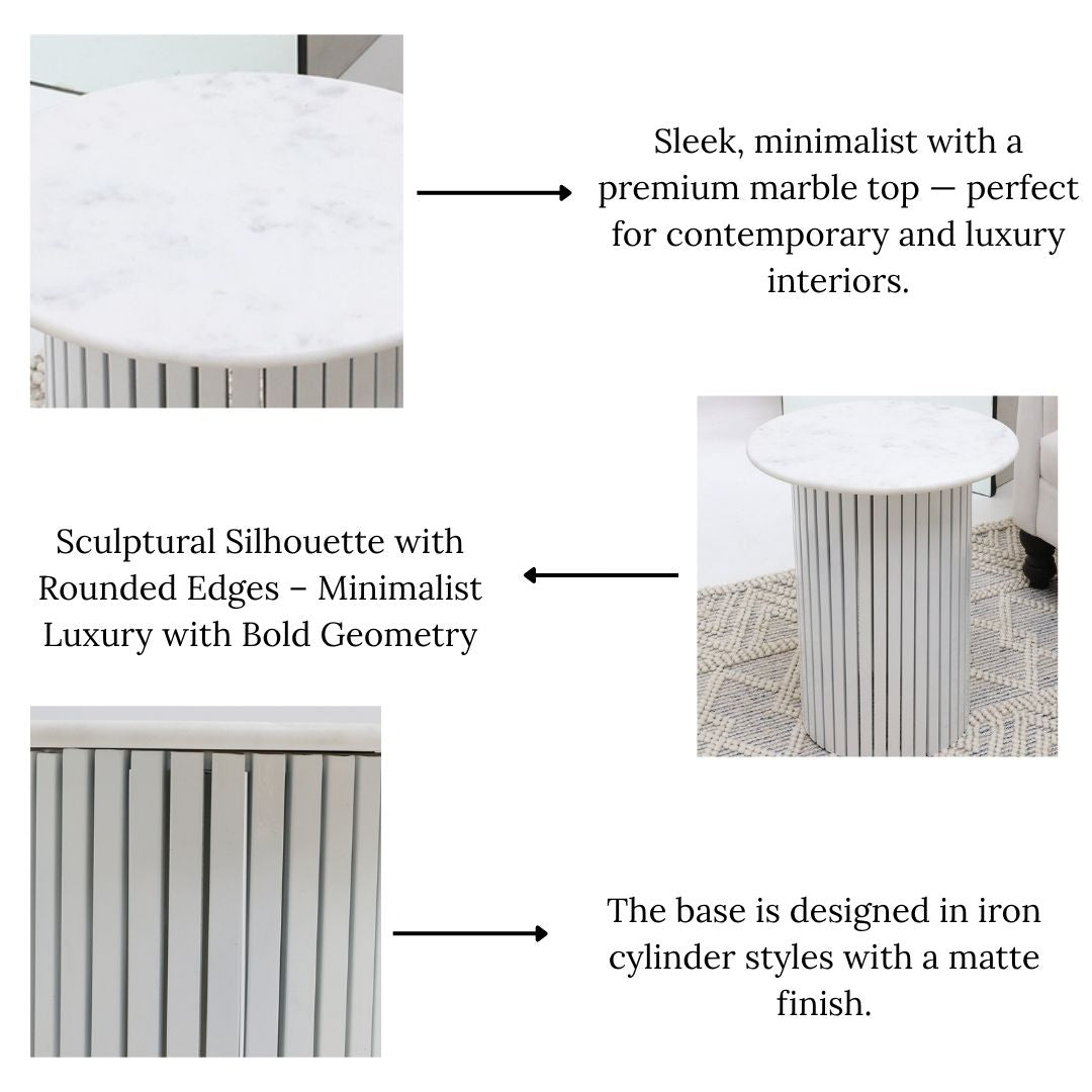 Graphic detailing the durable 70% Marble and 30% Iron composition, ensuring a long-lasting and expert choice.