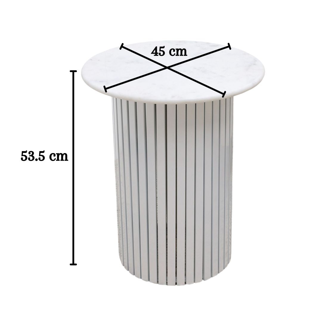 Round White Marble Center Table AD23-12