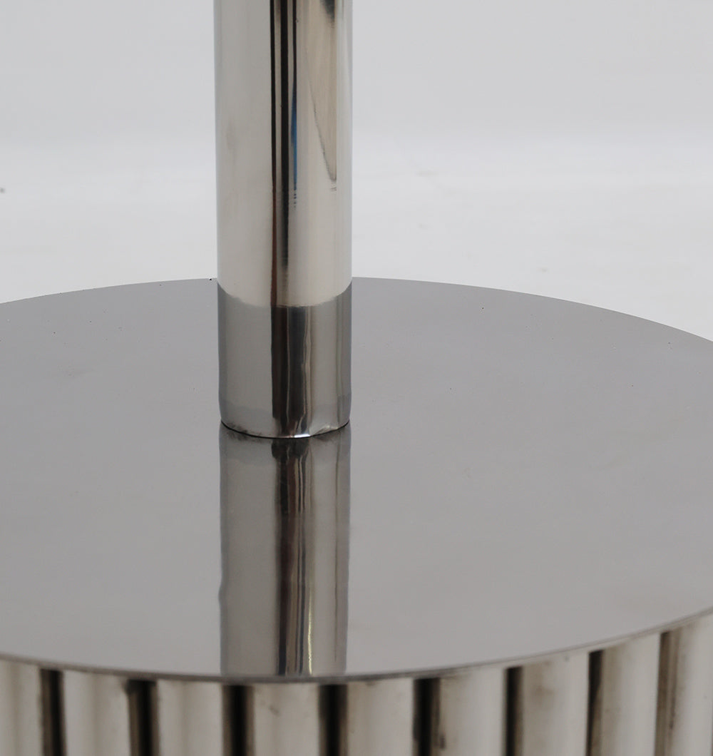 Luna Polished Marble & Steel Coffee Table.