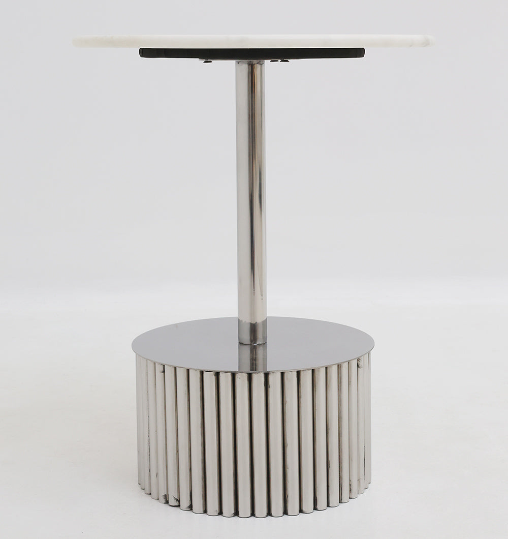 Luna Polished Marble & Steel Coffee Table.