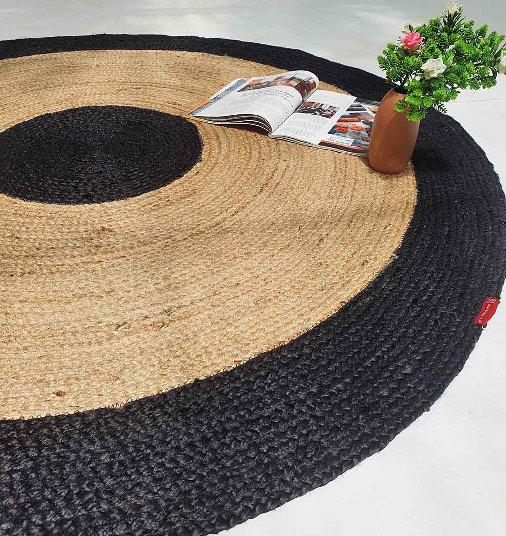 Braided Rug Jute carpet for Bedroom Living Room Area Rug BR-003