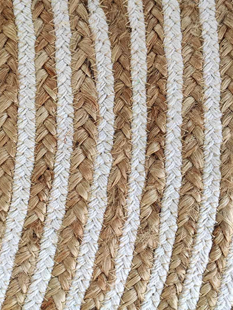 Jute Braided Rug Natural Round carpet BR-012