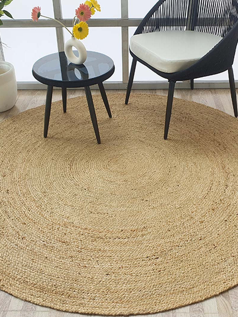 Handmade Jute Braided Rugs for Living Room BR-016