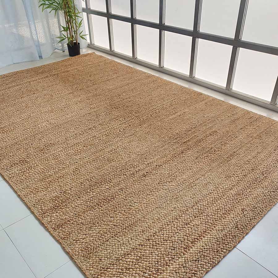 Jute Rectangle Natural Braided Rug BR-020