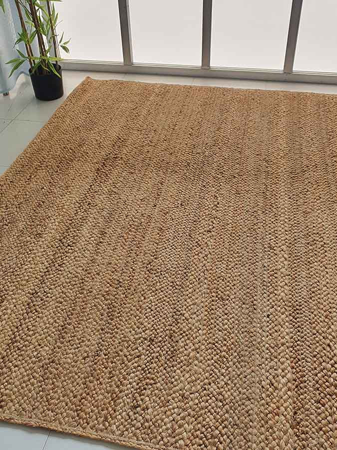 Jute Rectangle Natural Braided Rug BR-020