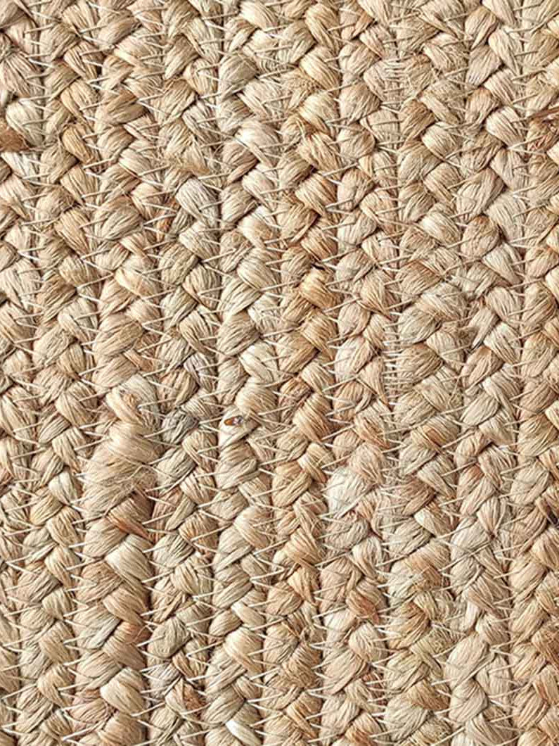 Oval Shaped Braided Jute Rug BR-032