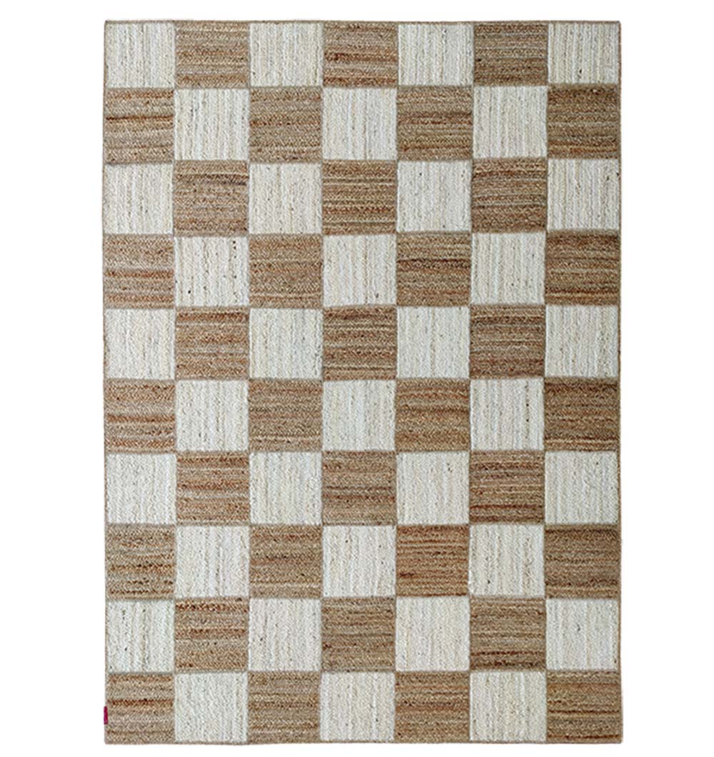 Natural Braided Jute Rug Natural & Bleach BR-037