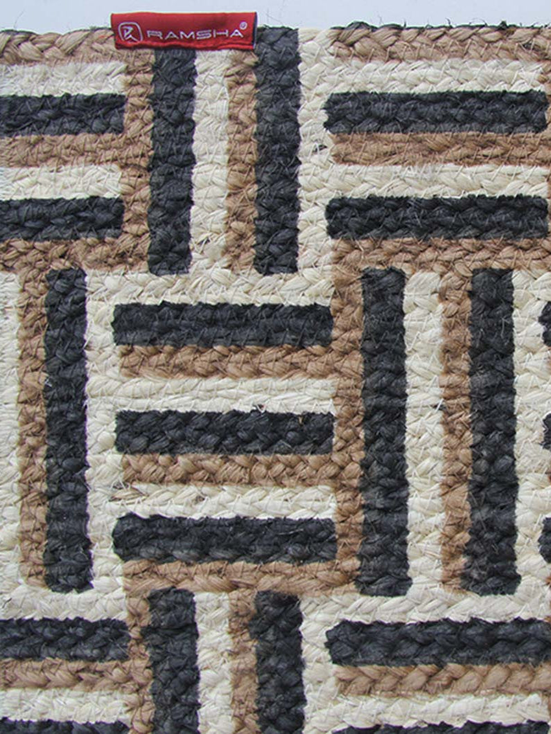 Jute Printed Rug Area rug BR-039