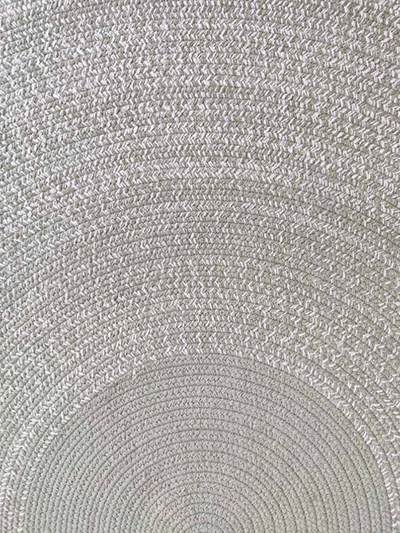 Cotton Round Rug Grey Color BR-054
