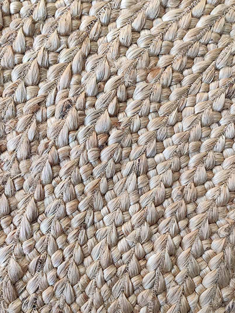 Jute Round Rug Natural Color BR-055