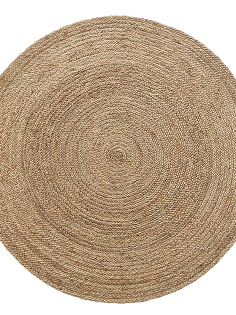Jute Round Rug Natural Color BR-055