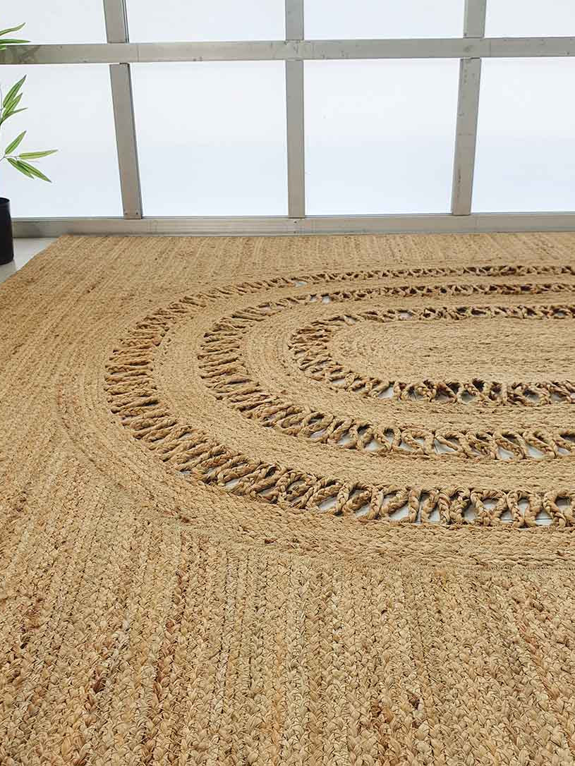 Jute floor area rug BR-085 for living room rug.