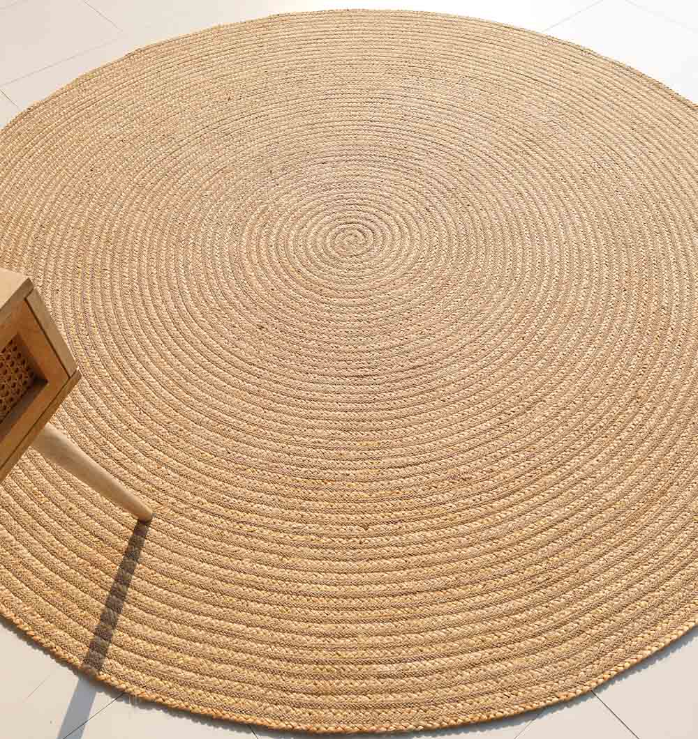 Handmade Jute Braided Rugs for Living Room BR-088