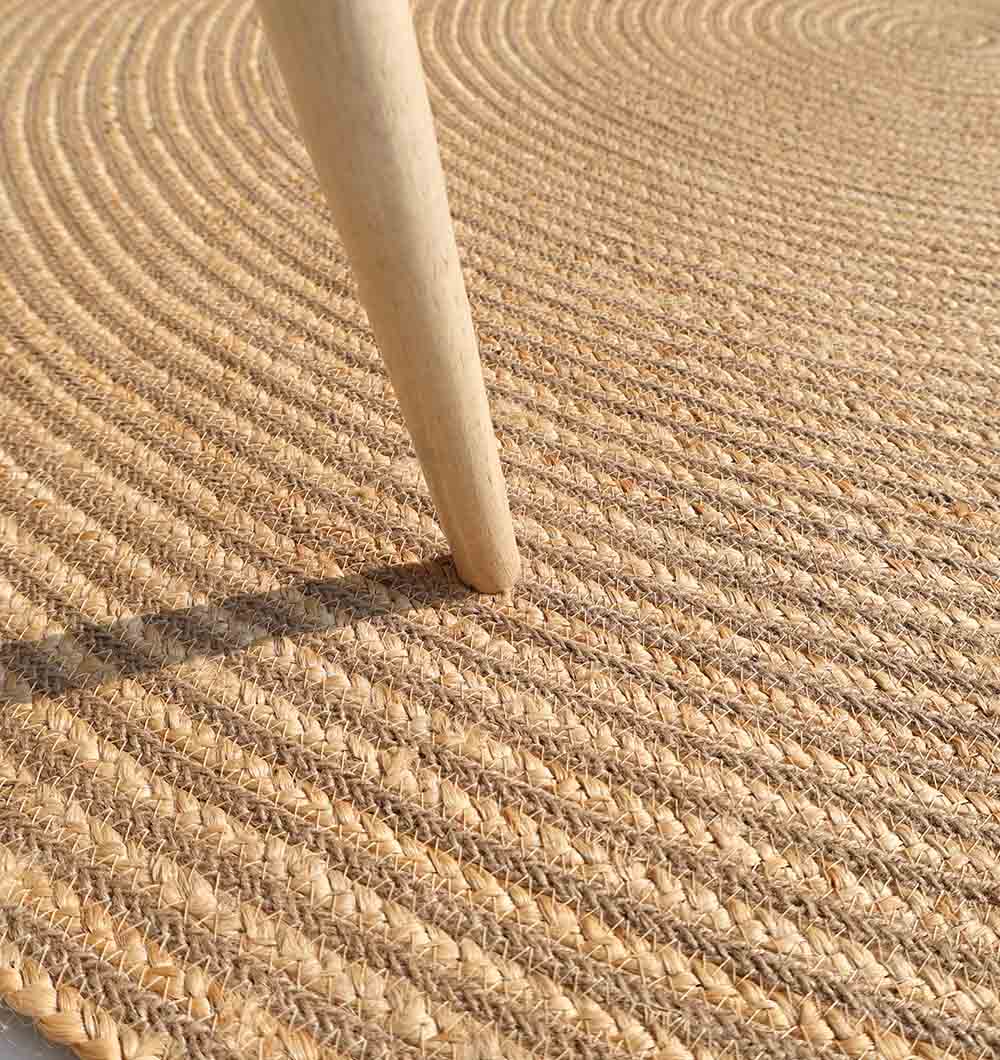 Handmade Jute Braided Rugs for Living Room BR-088