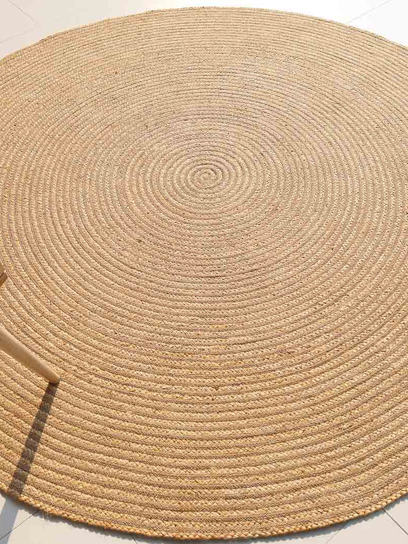 Handmade Jute Braided Rugs for Living Room BR-088