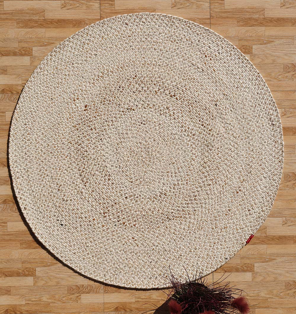 Round Wool Braided Rugs for Living Room BR-095