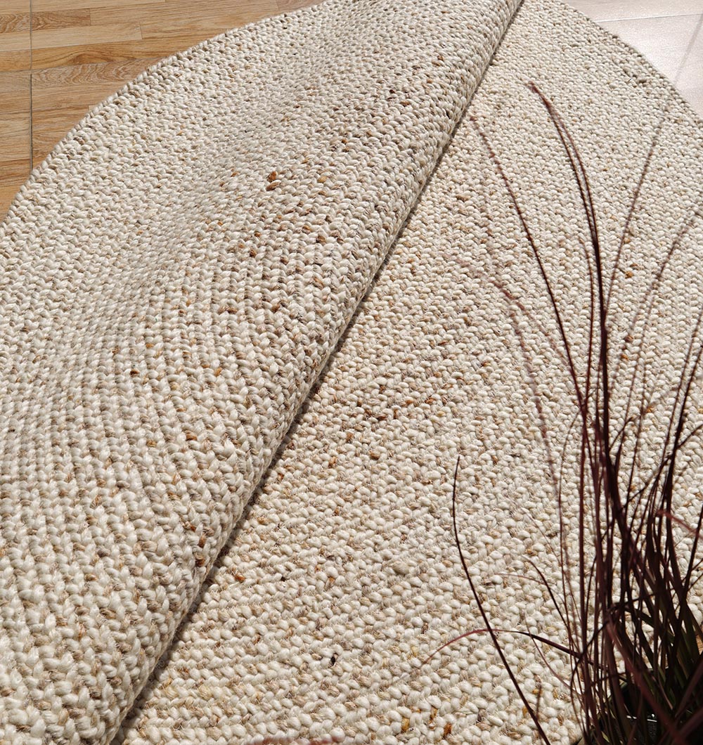 Round Wool Braided Rugs for Living Room BR-095