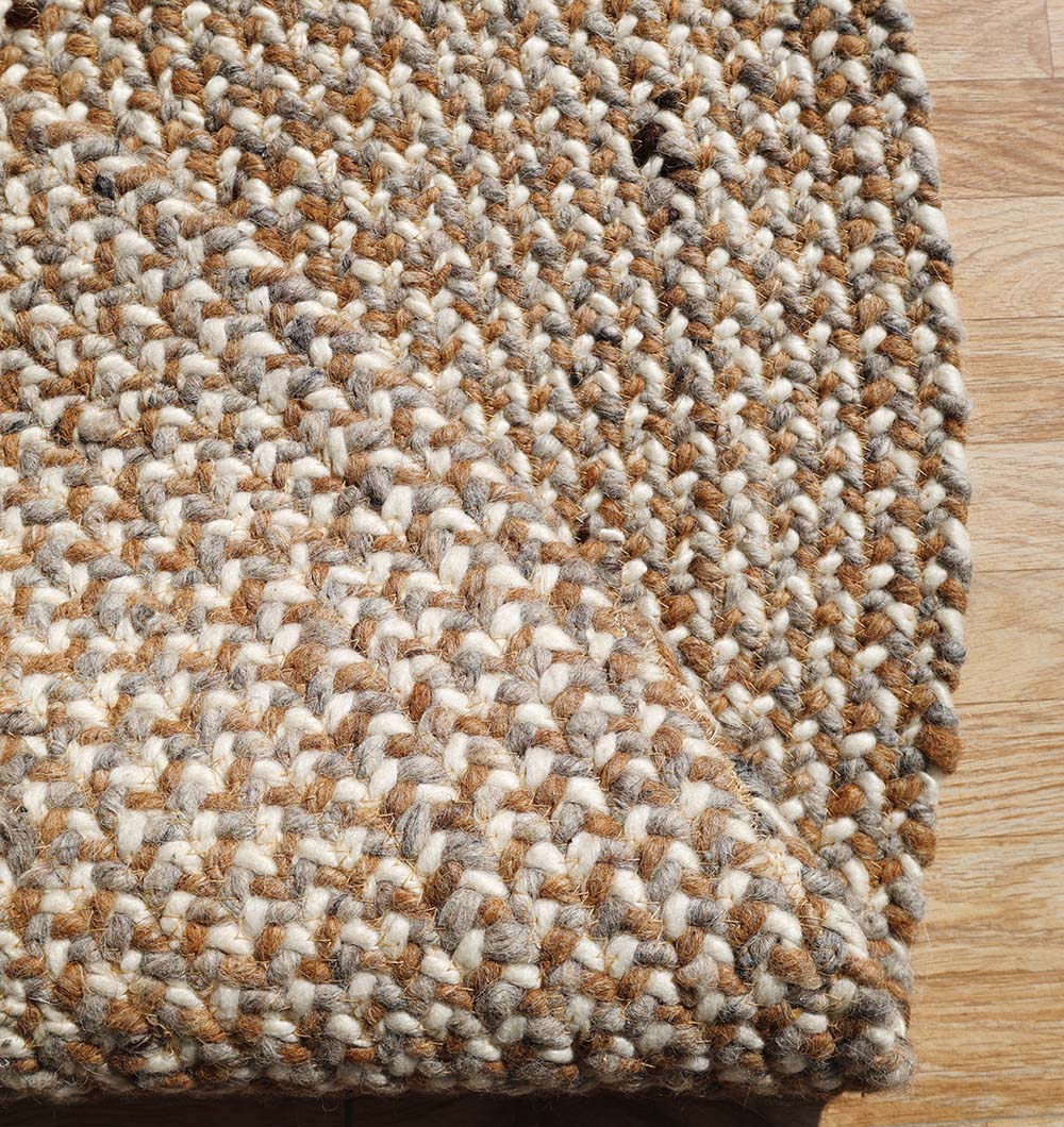 Round Wool Braided Rugs for Living Room BR-096