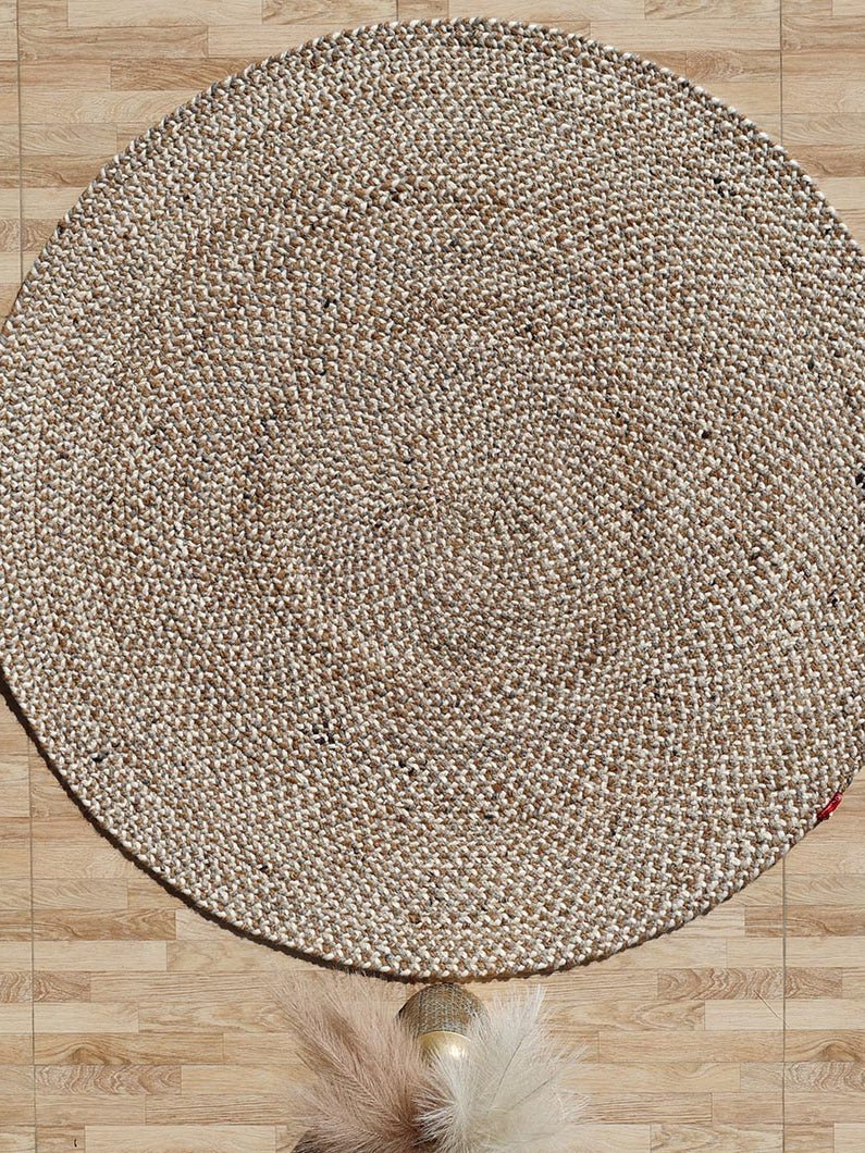 Round Wool Braided Rugs for Living Room BR-096