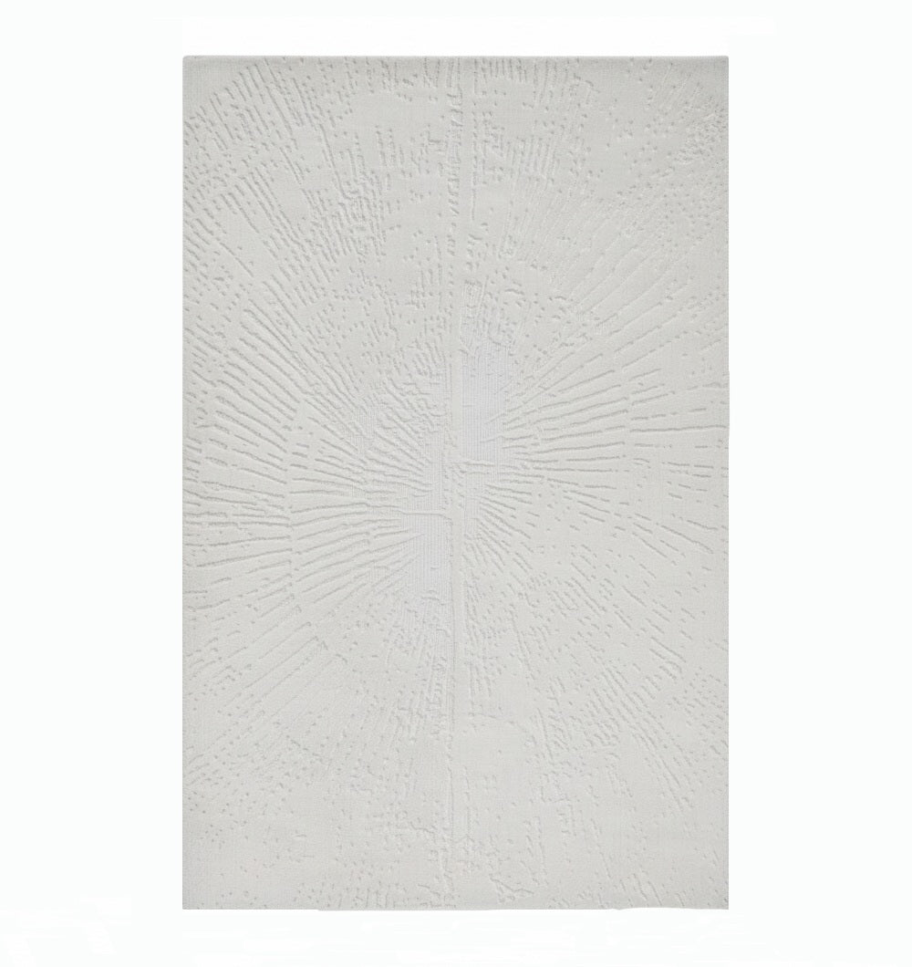 White Color Indoor Decor Novara Rug  - CMN 79 (185x290 cm)