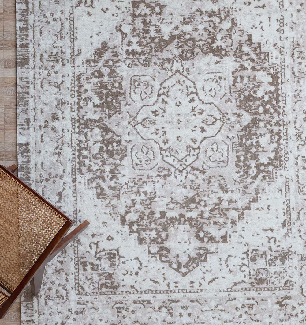 Grey Vintage Style Novara Carpet - CMN 92