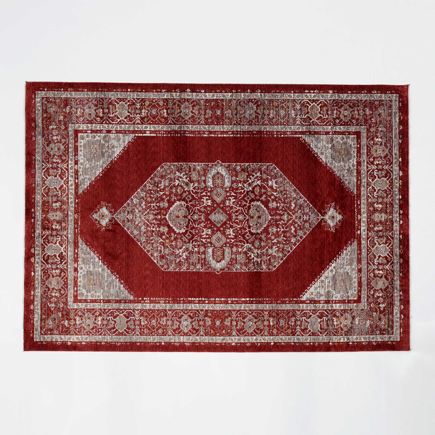 Rectangle Red Color Rug K643C MM-127