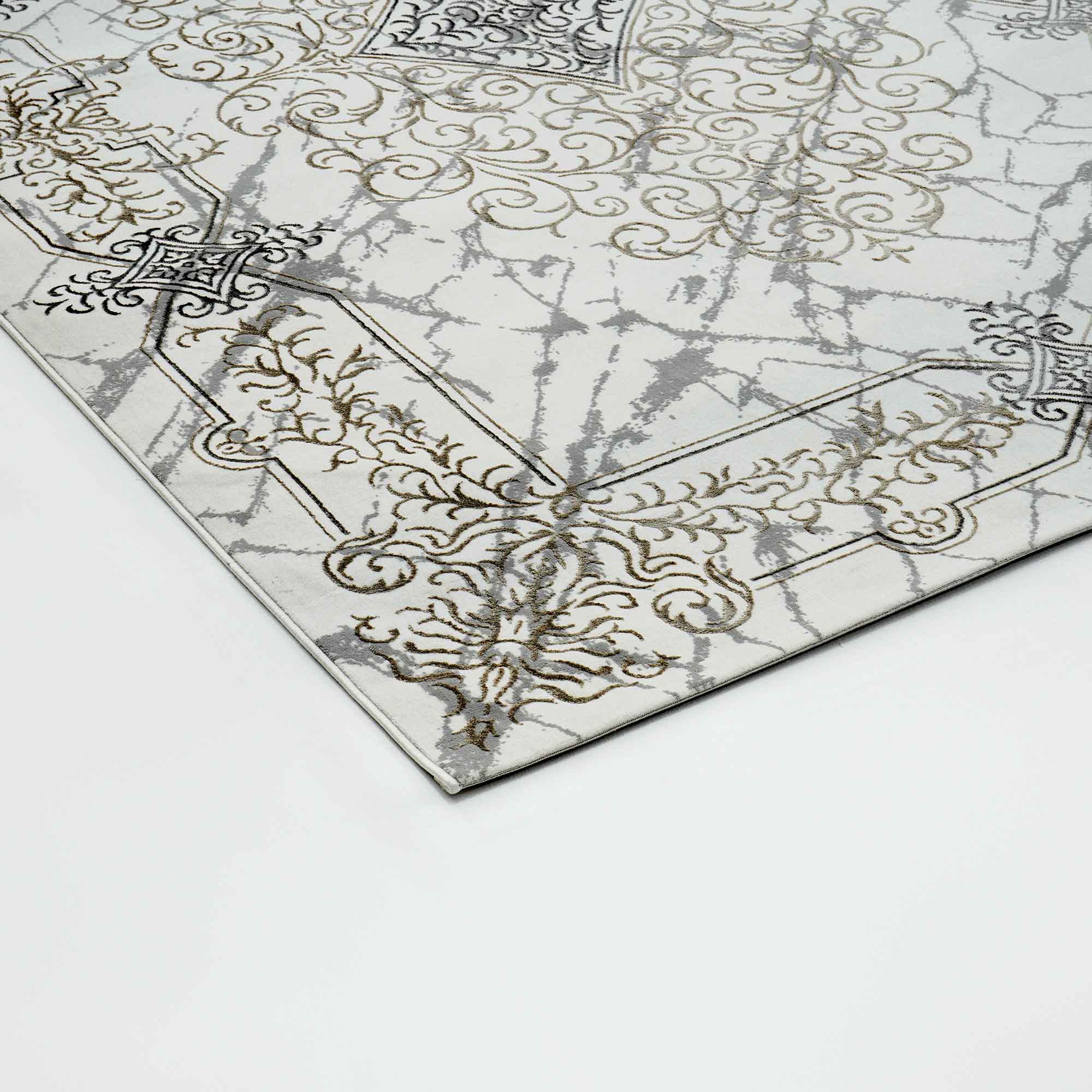 Beige Color Polyester NK33C Area Rug MM-122