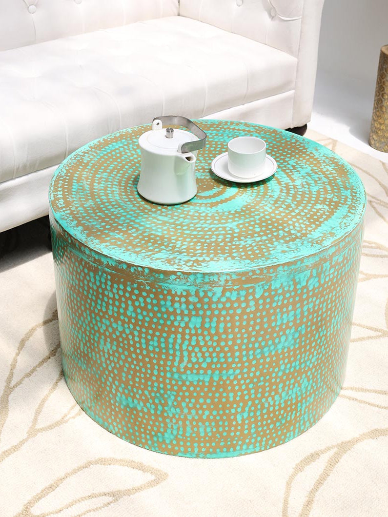 Modern Round Coffee Table With Spray Platina Color GH-006