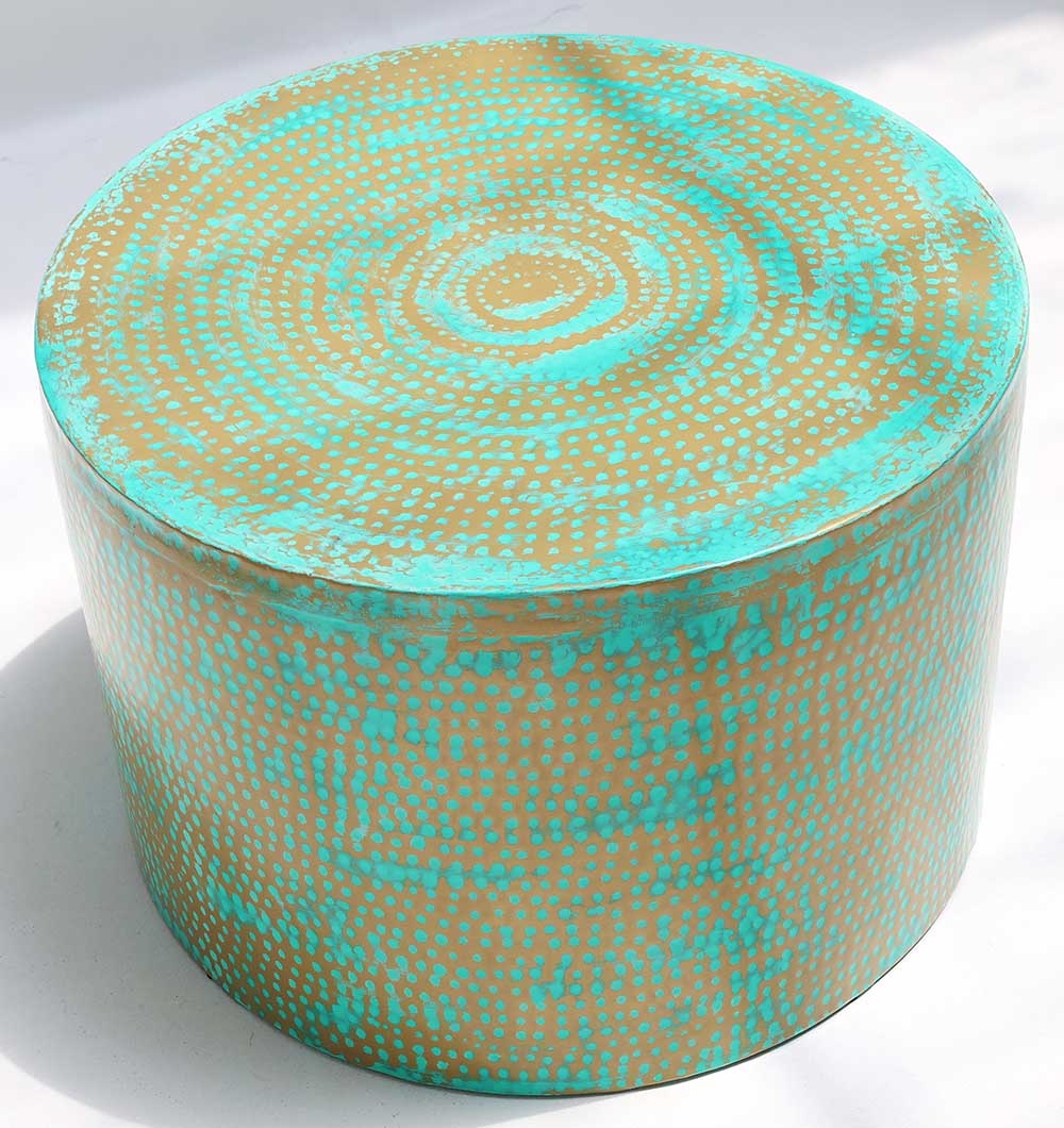 Modern Round Coffee Table With Spray Platina Color GH-006