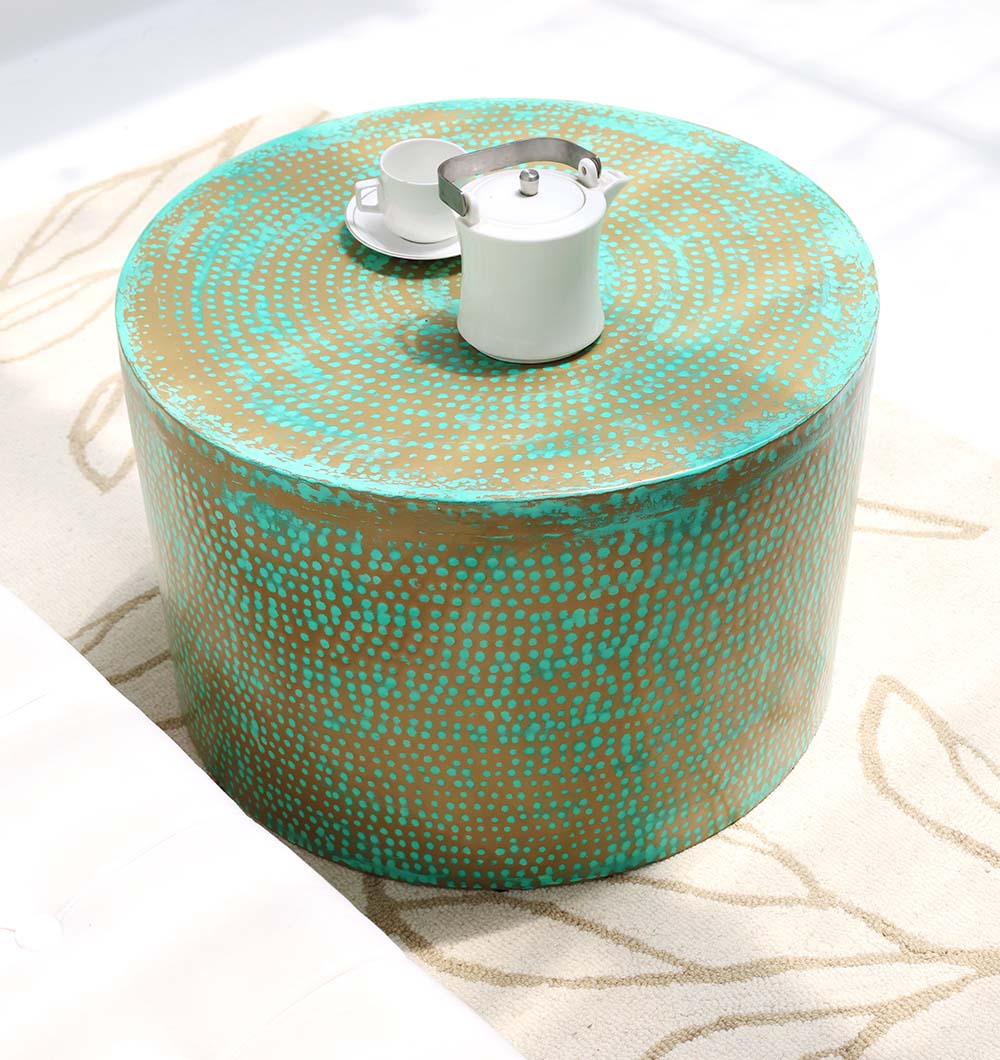 Modern Round Coffee Table With Spray Platina Color GH-006